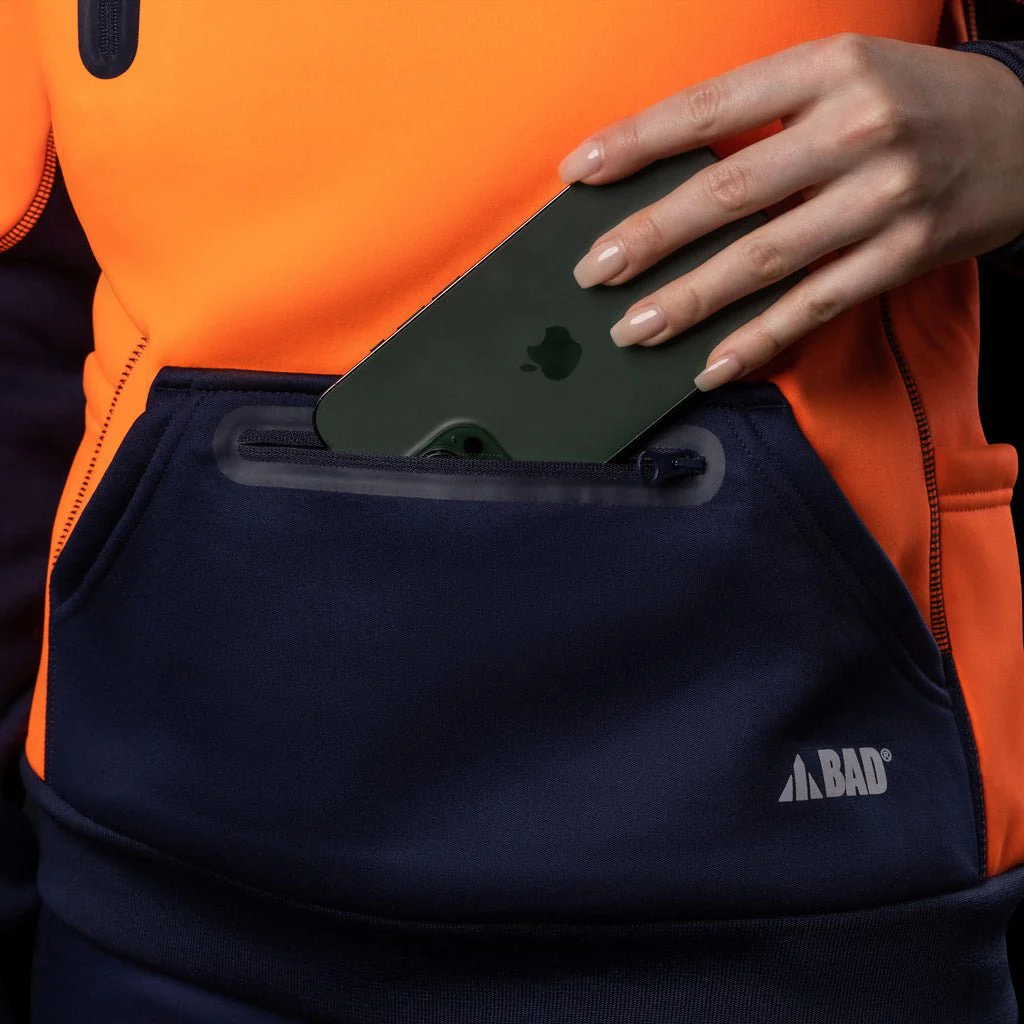 BAD WOMENS WATERPROOF RAIN-DEFEND™ HI-VIS FLEECE HOODIE - Image 8