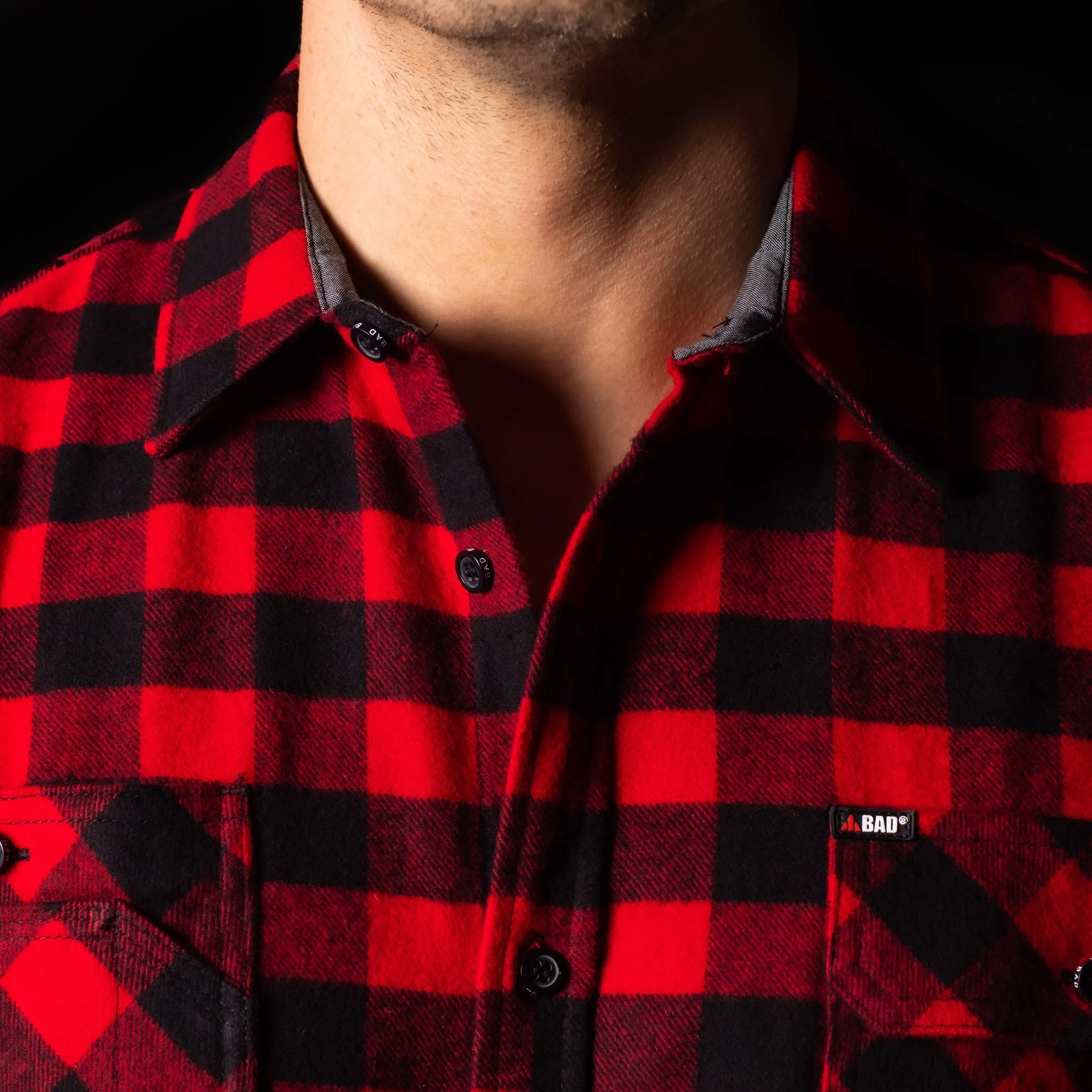 BAD® FLANNELETTE CHECK L/S SHIRT - Image 4