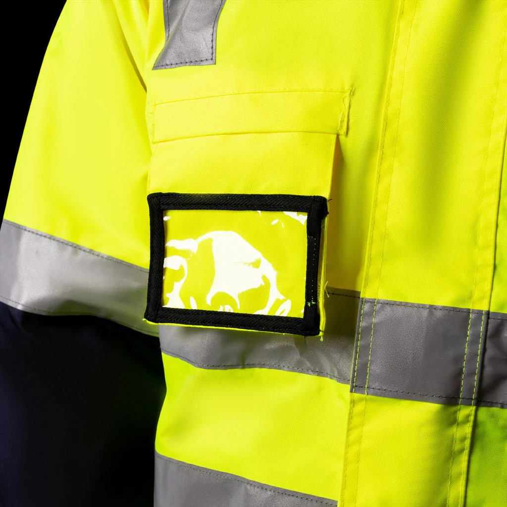 WATERPROOF HI-VIS PARKA JACKET WITH 3M  TAPE - Image 4