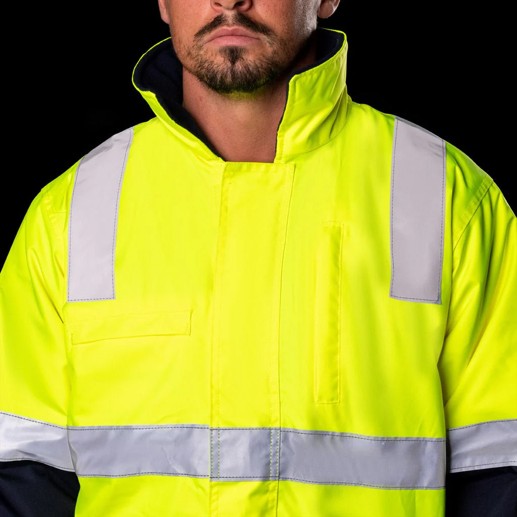 WATERPROOF HI-VIS PARKA JACKET WITH 3M  TAPE - Image 5