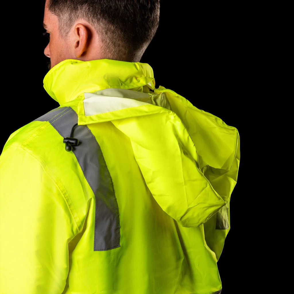 WATERPROOF HI-VIS PARKA JACKET WITH 3M  TAPE - Image 7