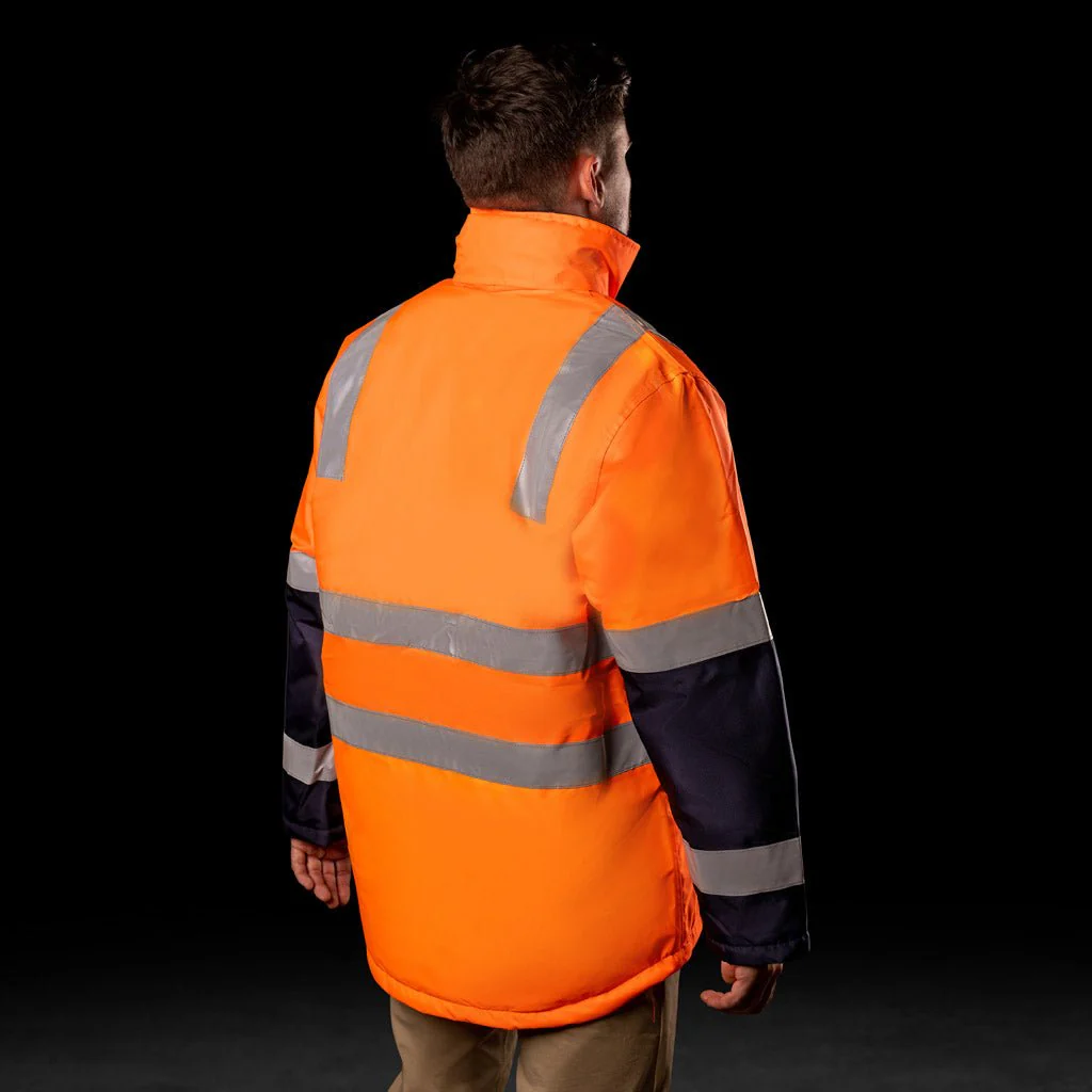 WATERPROOF HI-VIS PARKA JACKET WITH 3M  TAPE - Image 9