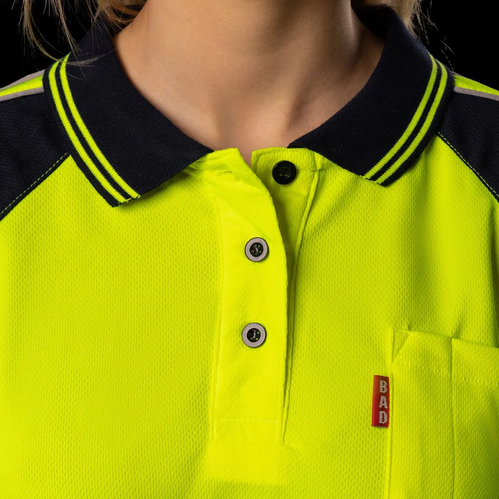 WOMENS HI-VIS L/S POLO SHIRT - Image 10