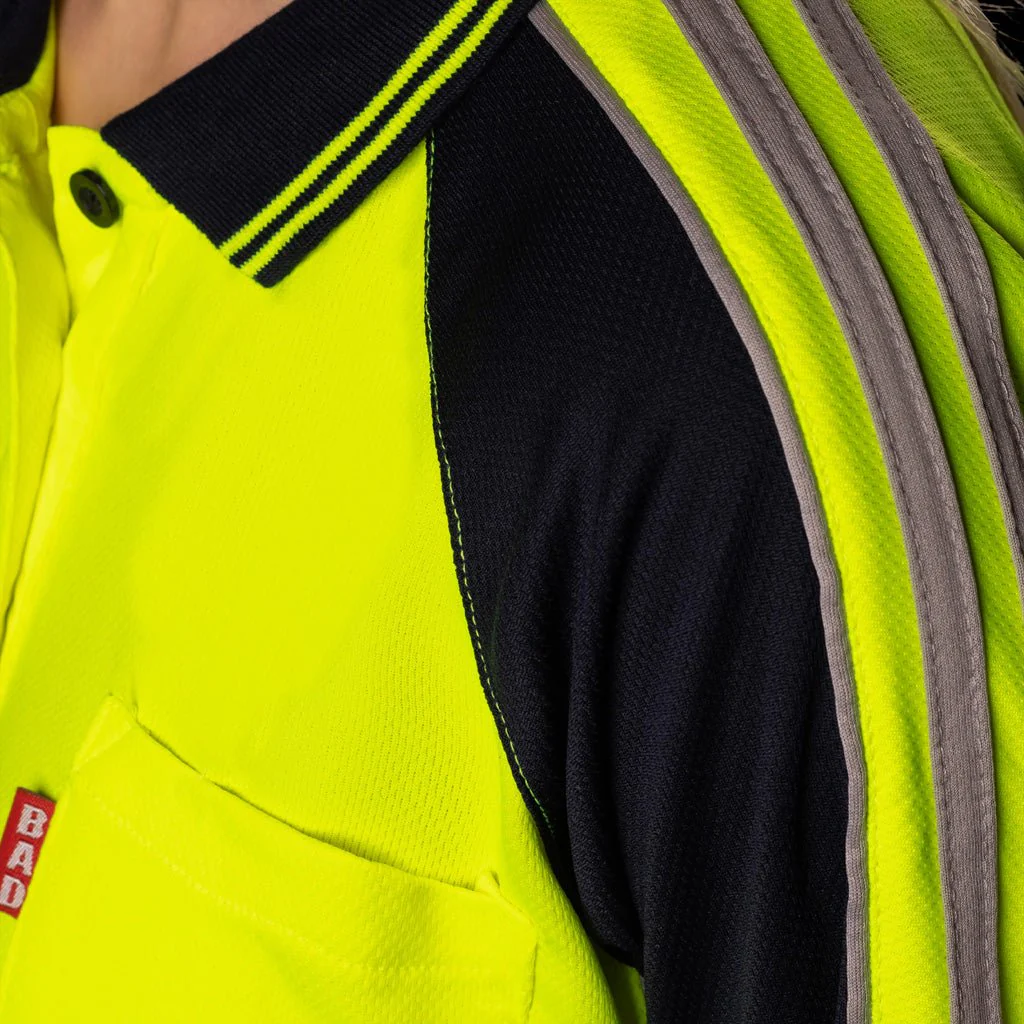 WOMENS HI-VIS L/S POLO SHIRT - Image 12