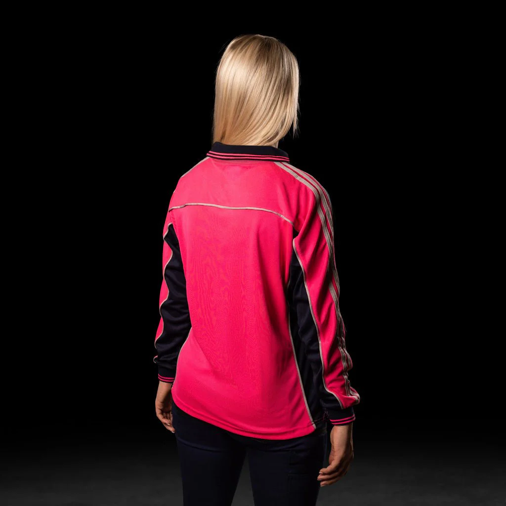WOMENS HI-VIS L/S POLO SHIRT - Image 14