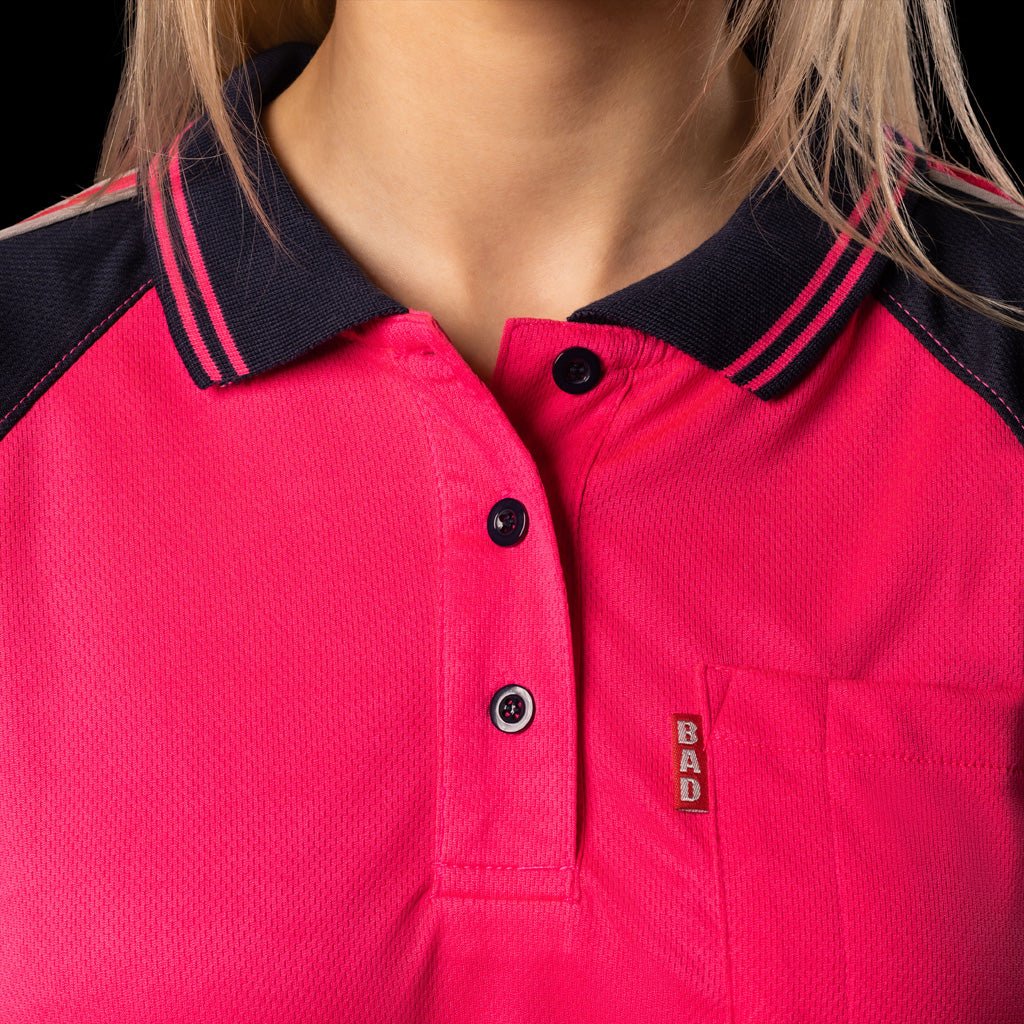 WOMENS HI-VIS L/S POLO SHIRT - Image 16