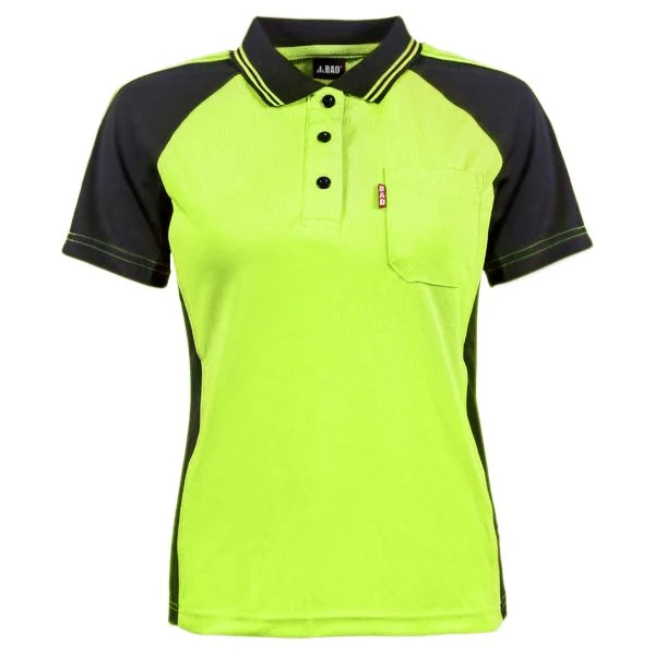 WOMEN'S HI-VIS S/S POLO SHIRT - Image 2