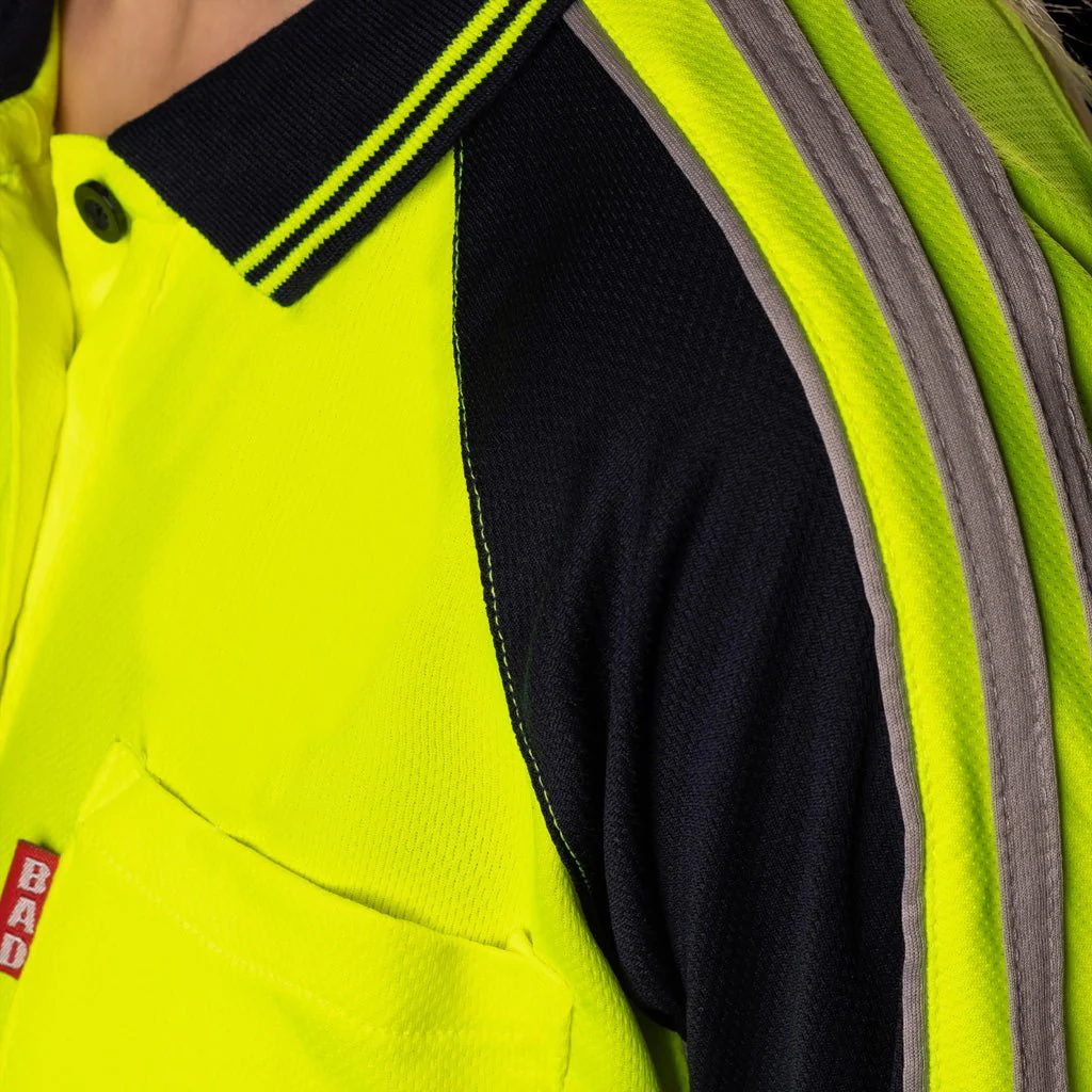 WOMEN'S HI-VIS S/S POLO SHIRT - Image 6