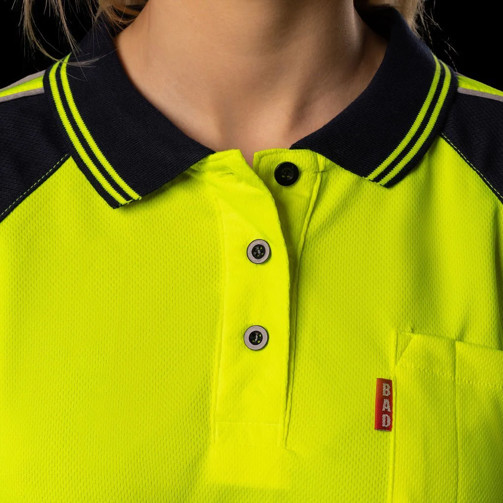 WOMEN'S HI-VIS S/S POLO SHIRT - Image 8