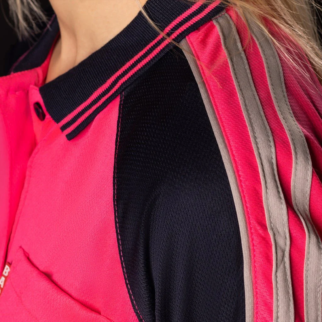 WOMEN'S HI-VIS S/S POLO SHIRT - Image 9