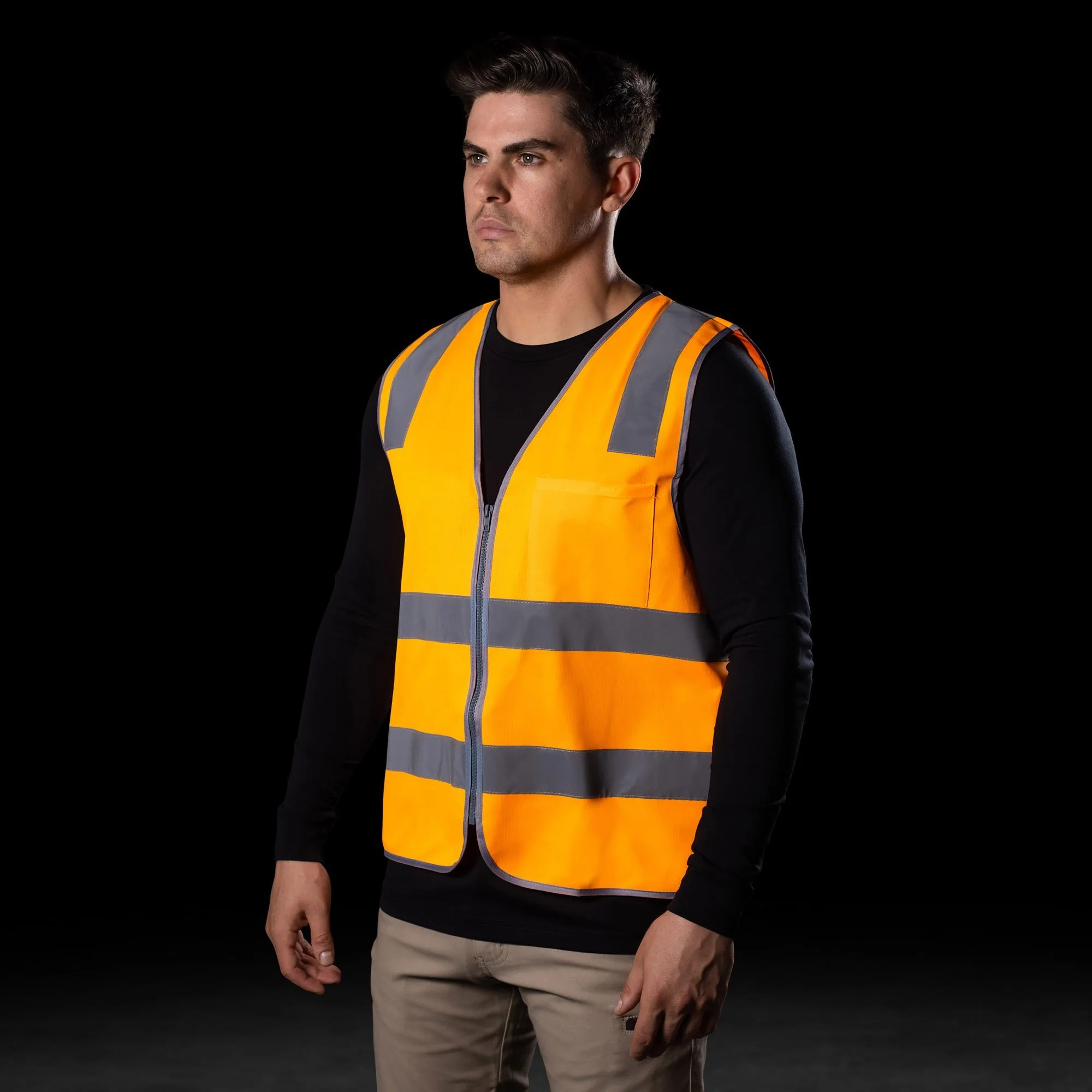 BAD® HI-VIS DAY/NIGHT ZIP SAFETY VEST - Image 6